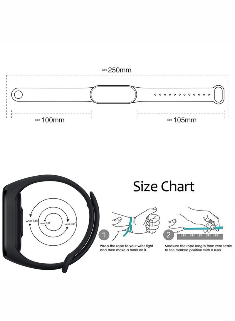 Soft Silicone Replacement Wrist Strap For Xiaomi Mi Band 3 White - Image 5